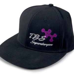 TBS FLATBILL HAT WITH ROTORS (BLACK/BLACK) [#7082]