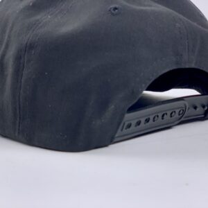TBS FLATBILL HAT WITH ROTORS (BLACK/BLACK) [#7082]