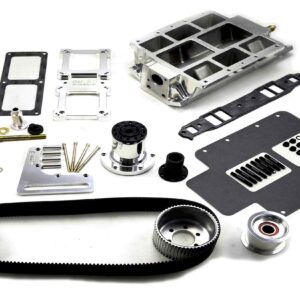 SB CHEVY LRG PORT POLISHED 6 RIB ACCESSORY (6V-71) [#2607]