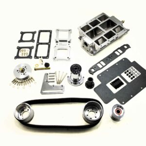 SB CHEVY LRG PORT POLISHED 2V ACCESSORY KIT (8-71 FRONT OFFSET) [#2626]
