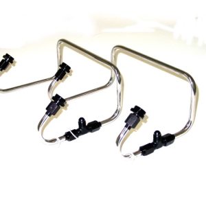 DUAL INLET 4150 FUEL LINE KIT ANODIZED BLACK FITTINGS (HOLLEY) [#4372AB]