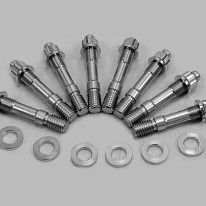 ALUMINUM STUD AND NUT KIT SILVER - AEROFLOW (8 EA) [#2594]